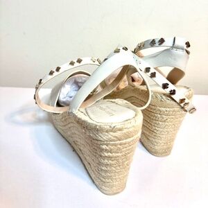 Kate Spade White/Cream/Beige Espadrilles Size 10